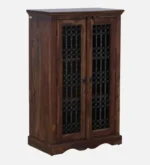 Solid Wood Crockery Cabinet with Glass Doors - Image 5