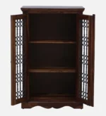 Solid Wood Crockery Cabinet with Glass Doors - Image 7