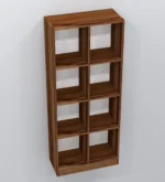 Stambh Solid Sheesham Wood Book Rack in Teak Brown Finish - Image 4