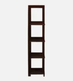 Sunora Engineered Wood Bookshelf with Gold Trim Legs in Desert Sand White - Image 2