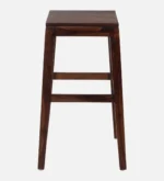 Tavian Premium Wooden Bar Stool with Ergonomic Back Support - Image 4
