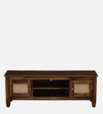 Timbelo Sheesham Wood Entertainment Unit with Rustic Brown Finish - Image 7