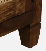 Timbelo Sheesham Wood Entertainment Unit with Rustic Brown Finish - Image 10