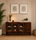 Traditional Sheesham Wood Crockery Unit