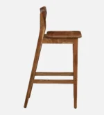 Urlano Solid Wood Bar Chairs in Dark Oak Finish (Set of 2) - Image 5