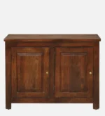 Valencia Solid Wood Storage Cabinet in Walnut Finish - Image 3