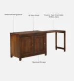 Valencia Solid Wood Storage Cabinet in Walnut Finish - Image 10