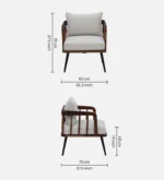 Verona Luxury Fabric Accent Sofa for Stylish Living Room Interiors - Image 6