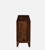 Verona Solid Sheesham Wood Cabinet with Shelves in Honey Oak Finish - Image 6