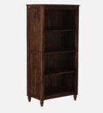 Vistar Solid Sheesham Wood Bookshelf in Antique Teak Finish - Image 4