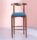 Vlvara Wooden Bar Stools in Warm Teak Finish (Set of 2) - Image 4