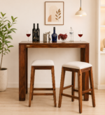 Westford Sheesham Wood Bar Table Set with 2 Chairs