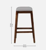 Westford Sheesham Wood Bar Table Set with 2 Chairs - Image 3