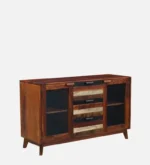 Wooden Crockery Cabinet with Shelves - Image 5