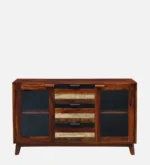 Wooden Crockery Cabinet with Shelves - Image 6