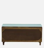 Woodmira Mango Wood TV Unit with 2 Cabinets and Open Display Shelf - Image 7