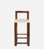 Yelron Solid Wood High Chairs in Warm Chestnut Finish (Set of 2) - Image 2
