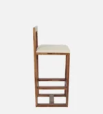 Yelron Solid Wood High Chairs in Warm Chestnut Finish (Set of 2) - Image 3