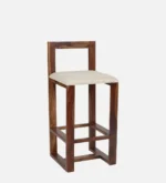 Yelron Solid Wood High Chairs in Warm Chestnut Finish (Set of 2) - Image 4