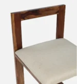 Yelron Solid Wood High Chairs in Warm Chestnut Finish (Set of 2) - Image 6
