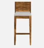 Zovian Solid Wood Bar Chairs in Elegant Walnut Finish (Set of 2) - Image 4