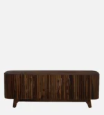 Planko Engineered Wood TV Cabinet with High Gloss Finish in Wenge - Image 3