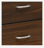 Luxora Solid Teak Wood TV Unit with Brass Inlay Handles in Dark Mahogany - Image 3