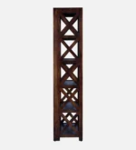 Driftola Mango Wood Book Rack with Rustic Distressed Finish and Iron Brackets - Image 7