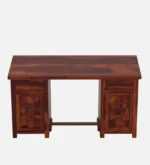 Alden Sheesham Wood Study Table in Scratch Resistant Provincial Teak Finish - Image 4