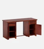 Alden Sheesham Wood Study Table in Scratch Resistant Provincial Teak Finish - Image 5