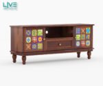 Alderon Sheesham Wood Entertainment TV Unit With Spacious Storage - Image 4