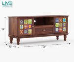 Alderon Sheesham Wood Entertainment TV Unit With Spacious Storage - Image 5