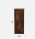 Aldrich Sheesham Wood Bar Cabinet in Scratch Resistant Smoked Oak Finish - Image 2