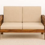 Alveron Modern Solid Sheesham Wood 2 Seater Sofa
