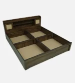 Arvena Sheesham Wood Bed with Box Storage in Honey Finish - Image 5