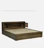 Arvena Sheesham Wood Bed with Box Storage in Honey Finish - Image 4