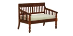 Ashton Sheesham Wood 2 Seater Sofa in Honey Oak Finish - Image 5