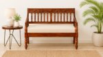Ashton Sheesham Wood 2 Seater Sofa in Honey Oak Finish