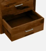 Aster Sheesham Wood Dresser with Mirror in Provincial Teak Finish - Image 9