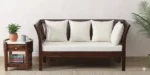 Austin Sheesham Wood 2 Seater Sofa in Honey Finish