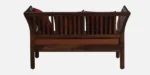 Austin Sheesham Wood 2 Seater Sofa in Honey Finish - Image 5