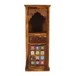 Avanta Solid Sheesham Wood Temple with Traditional Decorative Design - Image 3
