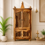 Zivara Solid Sheesham Wood Temple with Elegant Indian Craftsmanship