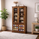 Avelique Solid Sheesham Wood Designer Crockery Cupboard