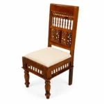 Avira Sheesham Wood 6 Seater Dining Table Set in Natural Finish - Image 6