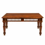 Avira Sheesham Wood 6 Seater Dining Table Set in Natural Finish - Image 8