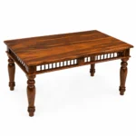 Avira Sheesham Wood 6 Seater Dining Table Set in Natural Finish - Image 9