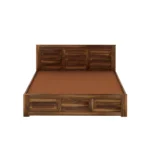 Bergamo Sheesham Wood Bed with Box Storage - Image 4
