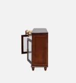 Blackwell Sheesham Wood Bar Cabinet in Scratch Resistant Sable Brown Finish - Image 8