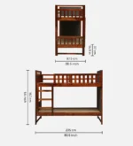 Bravon Premium Wooden Bunk Bed for Kids Room - Image 3